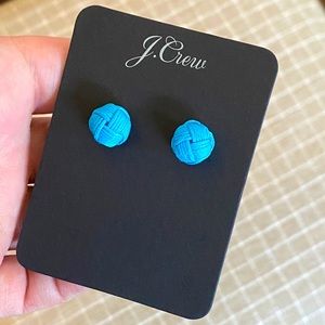 J.Crew Blue Knot Earrings